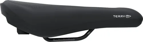 Terry Fisio Gel Max Fahrradsattel (Modell ab 2017) - Fahrradsattel für Herren mit 3-Zonen-Komfort-Prinzip, ideal für Langstrecken und Touren, bietet optimale Druckverteilung und Entlastung im Damm- und Genitalbereich.