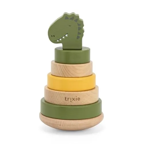 TRIXIE Holz Stapelspielzeug Mr. Dino