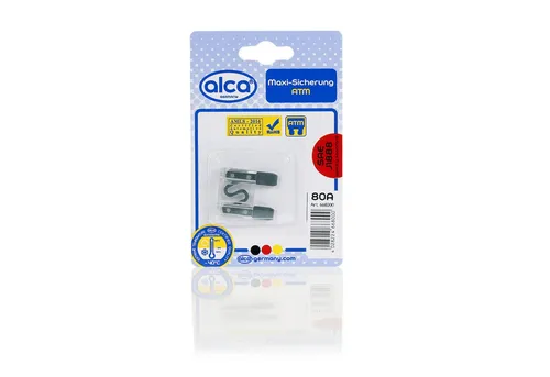 alca Sicherheitsrelais Maxi-Sicherung 80A, 1 St. Blister transparent Maxi Flachsicherung, (1-St)