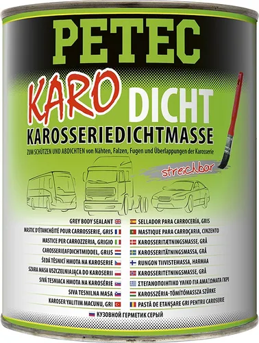 Petec Karo-Dicht 94130: Karosseriedichtstoff in Grau - Sonstige Elektroinstallationsartikel, langlebige Karosseriedichtmasse für zuverlässige Abdichtungen und Schutz vor Feuchtigkeit.