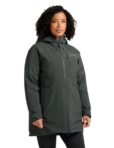 JACK WOLFSKIN ICECAPE 2L DOWN INS JKT W RDS Damenjacke - Funktionsjacke für Damen mit wasserdichtem TEXAPORE PRO Material und wärmender ALLIED RDS Daunenisolierung, ideal für kalte und stürmische Tage.