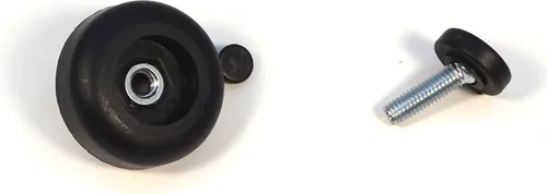 IHC 4x Fuß Ø49 mm Schwarz Tischbeine Möbelfuß Sockelfuß Füße Möbelfüße verstellbar 17-35mm