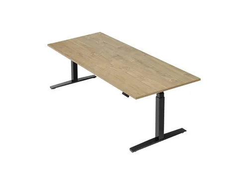 boho office® Schreibtisch Basic Line, Schwarz in schwarz von boho office