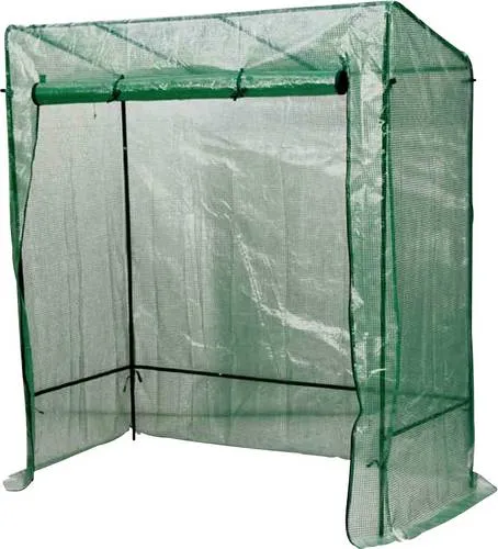 Siena Garden Tomatengewächshaus XL 170x80x195/154cm - Garten-Zubehör mit witterungsbeständigem Stahlrohrgestell und abgeschrägtem Dach aus PE Gitterfolie für optimale Pflanzenbedingungen.