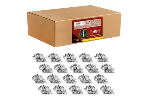 Idena Kerzenhalter Idena Baumkerzenhalter mit Clip silber 20 Stück