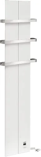 Finesa Elektrischer Badheizkörper mit Smarte Thermostat - Heizkörper für Badezimmer mit smarte Steuerung, schnelle Wärmeabgabe von 400-1200W und 5 Jahre Garantie. Ideal für angenehme Wärme und modernes Design.