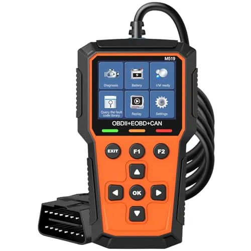 BAIFULAI OBD2 Diagnosegerät Auto, OBD2 Scanner Fahrzeugmotor mit Alle OBDII Funktionen, 13 Sprachen, Echtzeitdaten-Auswertung, Universal LKW und KFZ, für Fehlercode Auslesegerät für PKW