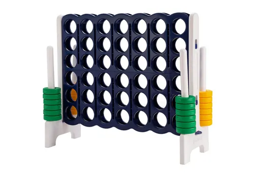 COSTWAY 4-Gewinnt Spiel Set – Riesiges Denkspiel für die ganze Familie - Ideal für Spieleabende und Partys: Das 4-Gewinnt Spiel Set sorgt für Spaß und fördert spielerisch Teamgeist und Koordination. Leicht aufzubauen und transportabel – für unvergessliche Momente mit Freunden und Familie.