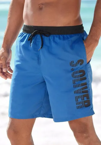 S.OLIVER Herren Badeshorts XL - Lang, Blau - Herren-Bademode aus softer Microfaser in Langgröße mit elastischem Bund und praktischen Taschen. Perfekt für den Strand und angenehm zu tragen.