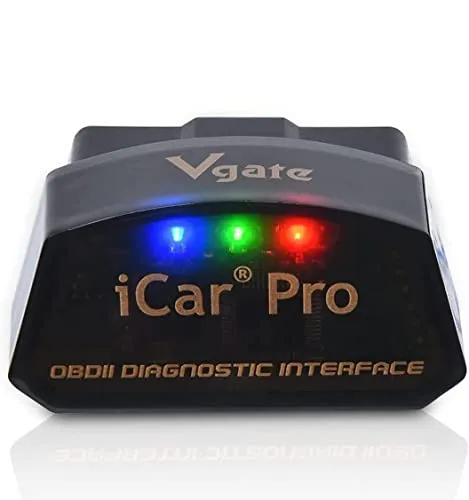 vgate Fahrzeug angetrieben iCar Pro OBD2 Bluetooth 4.0(BLE) Diagnosegerät Auto Automotive Motor Fehlercode-Lesegerät ELM 327 V 2.3 Für Android/IOS-System, kompatibel mit App Torque,OBD Car Doctor