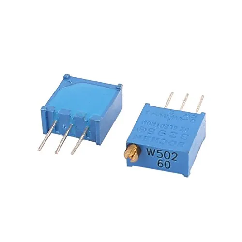 sourcing map 5 Stück 3296 W502 5K Ohm Potentiometer Trimmer Variable Widerstand