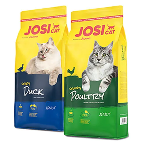 kg Josera JosiCat Crispy Duck + 1 x 10 kg Josera JosiCat Crunchy Poultry 1 x 10
