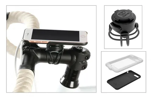 Zefal Smartphone-Halterung Z-Console für iPhone 7+/8 - Praktische Smartphone-Halterung für den Fahrradlenker mit robustem Cover und Regenhülle. Sichert dein Gerät bei jedem Wetter und bietet Flexibilität durch Hoch- und Querformat-Befestigung.