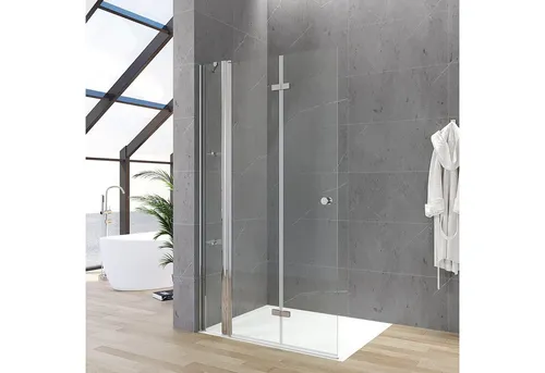 AQUABATOS Walk-in-Dusche mit Drehtür - Walk-In Dusche aus 5 mm Einscheibensicherheitsglas, barrierefrei und rahmenlos. Ideal für modernes Badezimmer mit Hebe-Senk-Funktion und variablen Breiten von 85 bis 135 cm.