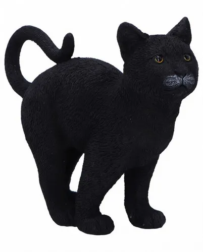 Horror-Shop Dekofigur Schwarze Katzenfigur 