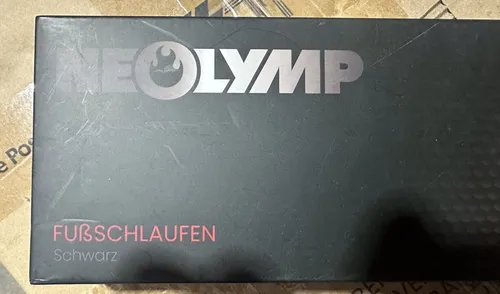 NEOLYMP 2er Set Fußschlaufen Schwarz Verstärkte Nähte