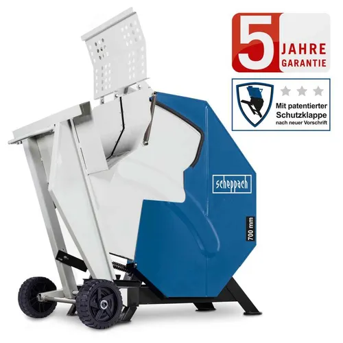 Scheppach Wippkreissäge HS730 - 700mm Brennholzsäge - Sägen - Leistungsstarke Wippkreissäge mit 5000 W Motor, ideal für effizientes Brennholzschneiden bis zu 1000 mm Schnittlänge. Inklusive 700 mm HW-Sägeblatt und patentierter Schutzklappe.