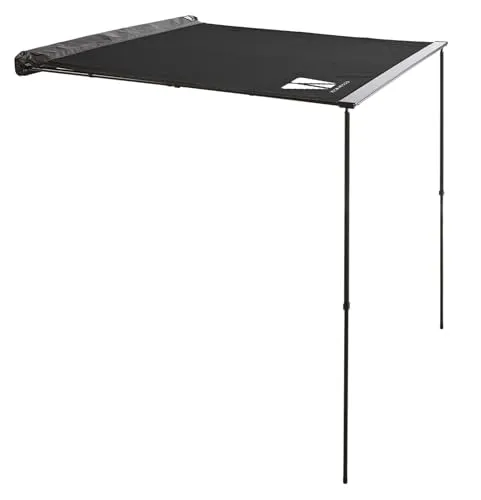 Vickywood Heck Automarkise 140 cm – Grau - Zelt- & Strandmuschelzubehör, ideale Lösung für Schatten und Schutz beim Camping, einfach zu montieren und perfekt für Reisen.