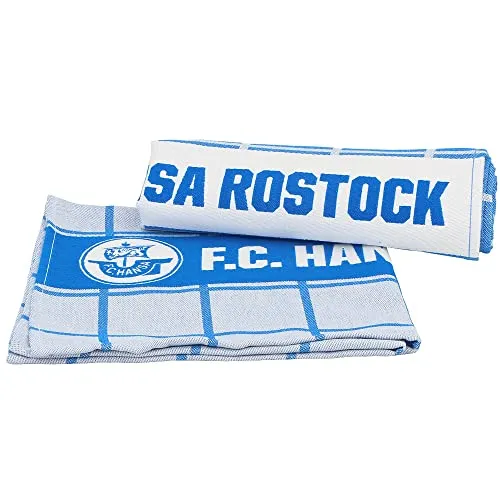 FC Hansa Rostock Geschirrhandtücher Geschirrtuch Geschirrhandtuch 2er-Set