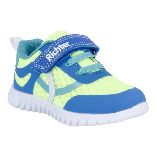 Richter Wallaby WMS: Mittel Sneaker mit Klettverschluss und heller Laufsohle - Sneaker für Kinder in Größe 31, sportlich und bequem mit herausnehmbarer Innensohle und praktischer Größenschablone zum Download.