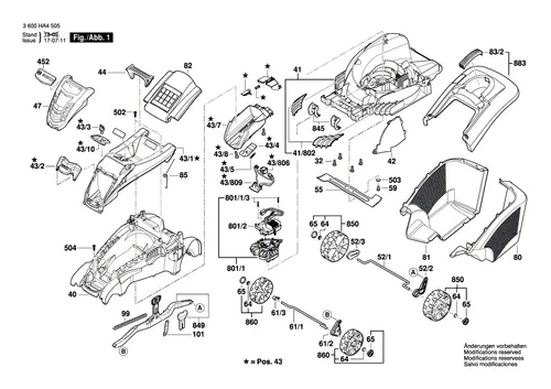 Bosch Hinterrad für Rotak Rasenmäher von Bosch