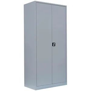 Steelboxx Mehrzweckschrank abschließbar 195x92,5x42,2cm - Hochschrank mit 4 verstellbaren Fachböden, ideal für die sichere Aufbewahrung von Akten und Werkzeugen in Büros oder Werkstätten. Langlebige Stahlkonstruktion mit hohem Stauraum und sicherem Schloss.