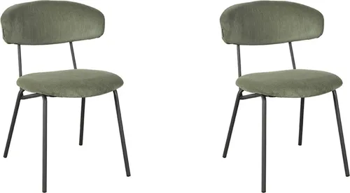 Produktbild LABEL51 Esszimmerstuhl Zack – Forest – Ribcord