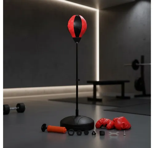 Kinder Standboxsack mit Boxhandschuhen – Verstellbare Punching Ball Boxbirne - Der ideale Boxsack für Kinder! Fördert Bewegung und Spaß im In- und Outdoorsport. Mit höhenverstellbarer Stange und robustem Material für sicheres Training. Inklusive Boxhandschuhe – für mehr Freude und Fitness!