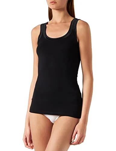 ICHI IHZOLA Damen Top Kurzarm Shirt Basic - Tanktops & Träger-Tops für Damen, super weiches Jersey mit Stretch-Anteil für optimalen Tragekomfort und vielseitige Kombinationsmöglichkeiten im Alltag.