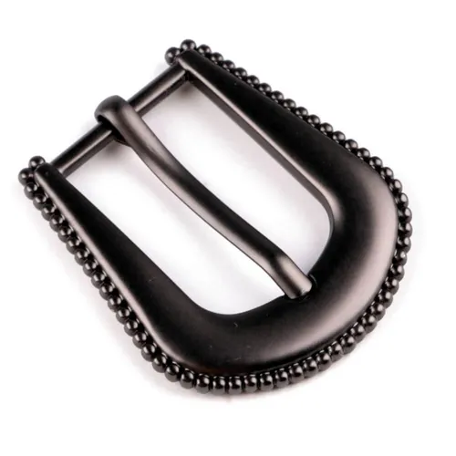 Gürtelschnalle mit 22mm Durchzug in Nickelschwarz Gürtel Zubehör Gürtelschließe