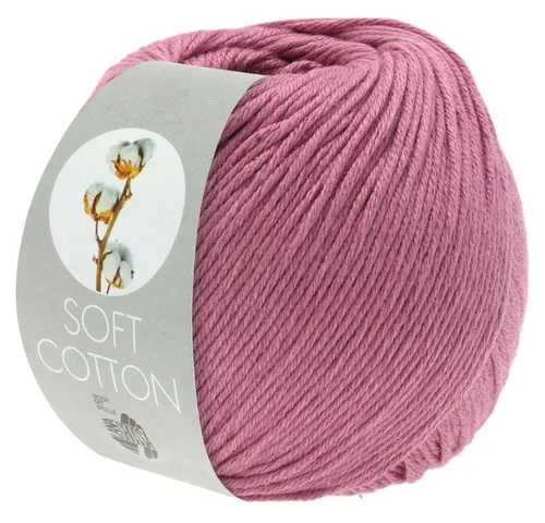 LANA GROSSA SOFT COTTON Häkelwolle, 140 m (weiches, vielseitiges Garn für höchsten Tragekomfort), 50 g