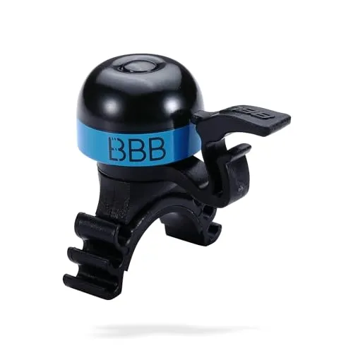 BBB Cycling Unisex-Adult MiniFit BBB-16 Cycling Bike Fahrradklingel Mini Lenker Sound Bell für Renn-und Rennräder Blau, One Size
