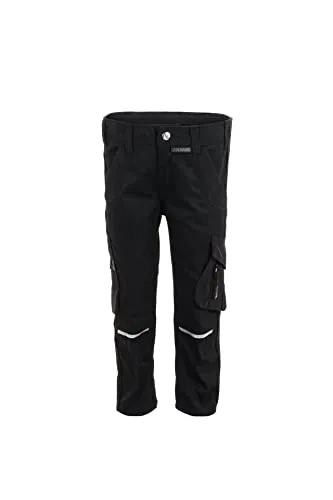 Planam Norit Kids Bundhose schwarz/schwarz Gr.158/164 - Hosen für Kinder, robust und bequem, ideal für aktive Kids. Hohe Strapazierfähigkeit durch 65% Polyester und 35% Baumwolle.