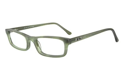 Edison & King Lesebrille Mr, & Mrs, King aus Acetat, mit Premium Gläsern entspiegelt und gehärtet (Grün, +2,00 dpt)