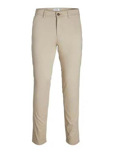 JACK & JONES Herren Jpstmarco Jjbowie Noos Chino Hose - Wanderhose aus hochwertiger Baumwollmischung mit Stretchanteil für optimalen Tragekomfort und Langlebigkeit. Ideal für aktive Outdoor-Aktivitäten.