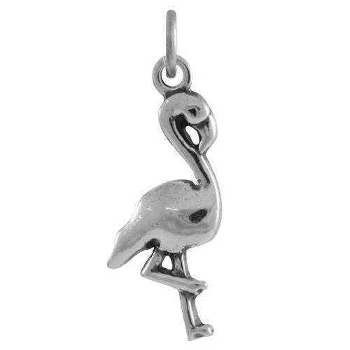 TheCharmWorks Sterling Silber Flamingo Charm