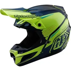 Troy Lee Designs SE5 Composite MIPS Motorcross Helm, grün-blau, Größe XS