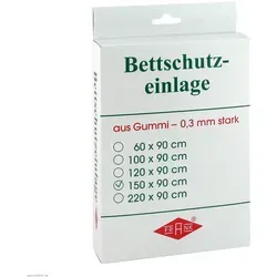 Betteinlage Gummiplatte 0,3 mm 90x150 cm weiß 1 St