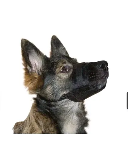 Nylon Maulkorb, Maulschlaufe,Hunde Training,Gr.L, schwarz,weich,Kerbl,Neu