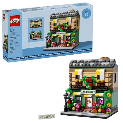 Lego Flower Store Bauset 40680 – Sammlermodellladen mit Innendetails – anpassbares Design – tolles Geschenk für Erwachsene und Teenager Baumeister – 337 Teile