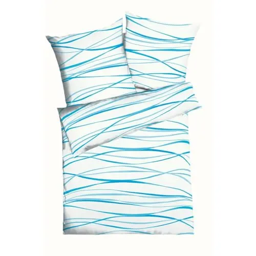 Kaeppel Bettwäsche Motion Waves - 100% Baumwolle Perkal - Bettwäsche-Set aus 100% Baumwolle (Perkal), waschbar bei 60°C und trocknerfest. Ideal für einen erholsamen Schlaf und pflegeleicht.