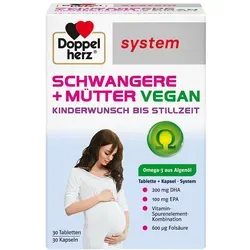 Produktbild Doppelherz Schwangere+Mütter vegan Kombipack 60 St