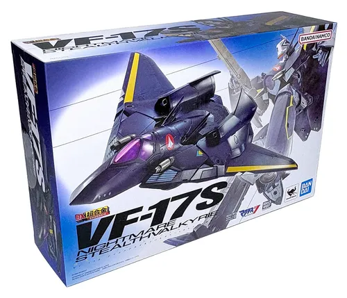 Macross 7 VF-17S Nightmare 9,8 Zoll Actionfigur von Bandai - Detailreiche 9,8 Zoll Actionfigur aus der beliebten Macross 7 Serie. Ideal für Sammler und Fans des Anime-Genres. Hochwertige Materialien sorgen für Langlebigkeit und beeindruckende Präsentation.