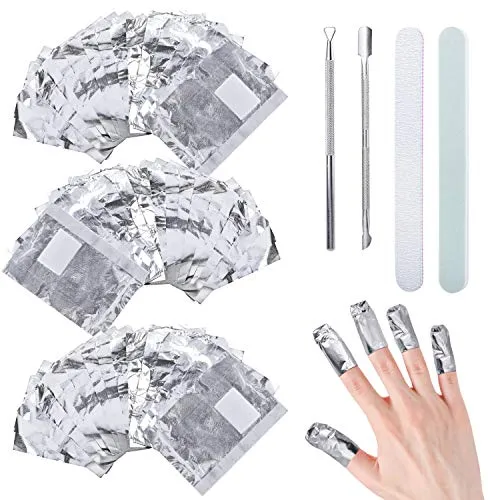 Super thin 100 Pcs Foil Wraps Nail Polish Remover