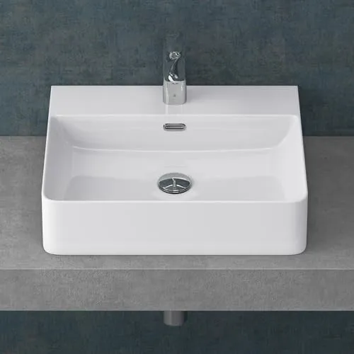 Mai & Mai Aufsatzwaschbecken NANO M201 - Kompaktes Design-Waschbecken aus Keramik, ideal für moderne Badezimmer. Perfekte Verarbeitung und einfache Wandmontage verleihen Ihrem Bad einen exklusiven Look.