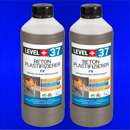 Beton-Zusatzmittel 2L Betonverflüssiger Estrichzusatz Plastifizierer HQ RM37