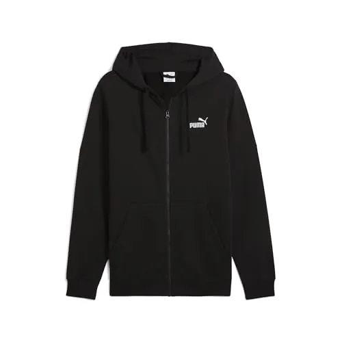 Puma Herren ESS No. 1 Logo Full-Zip Hoodie FL Sweatjacken, Puma Black,
