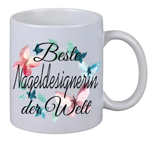 Kaffee Tasse Beste Nageldesignerin der Welt Geburtstag Weihnachts Geschenk