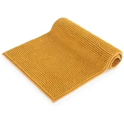 Blumtal Badematte 70x120 cm Hochflor Chenille in gelb von Blumtal