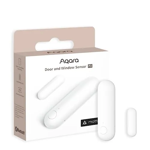 Aqara Tür- und Fenstersensor P2, Matter over Thread, Erfordert Thread Border Router, Fernalarm, Lokale Automatisierung, Native Unterstützung von Matter, Apple Home, Google Home, Alexa und SmartThings